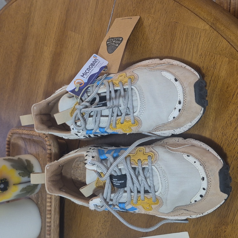 Lightly worn sneakers